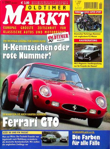 Deckblatt Oldtimer Markt (01/2003)